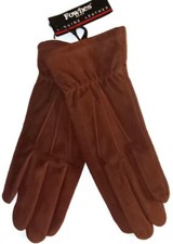 Women's Fownes Thinsulate Suede Leather Gloves, Rust, Medium