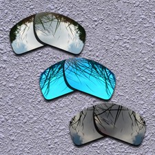 Black Silver Blue Replacement Lens For-Oakley Straightlink OO9331 Polarized