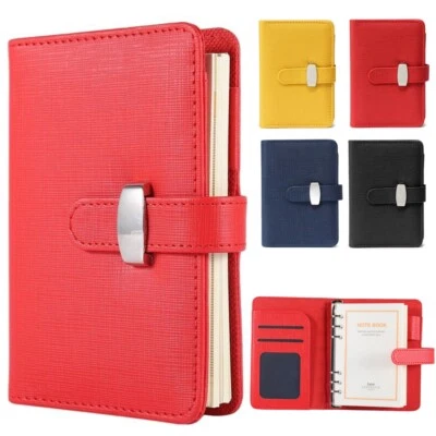 Diary Notebook Personal Pocket Organiser Planner PU Leather Filofax Cover UK