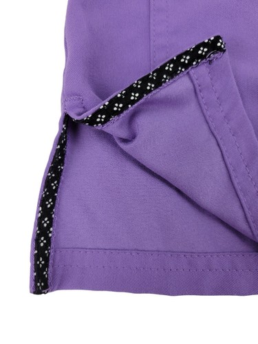 Koi Next Gen Purple Scrub Top Women's Size M Great Pockets Excellent Condition - Picture 9 of 15