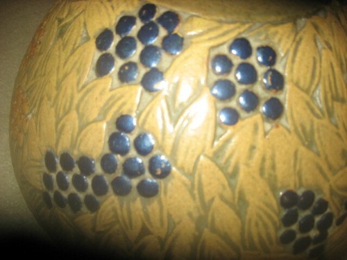 c1910 MOUGIN FRERES Nancy France Art Pottery Lamp Arts & Crafts 11" Vase Franch - Picture 8 of 10