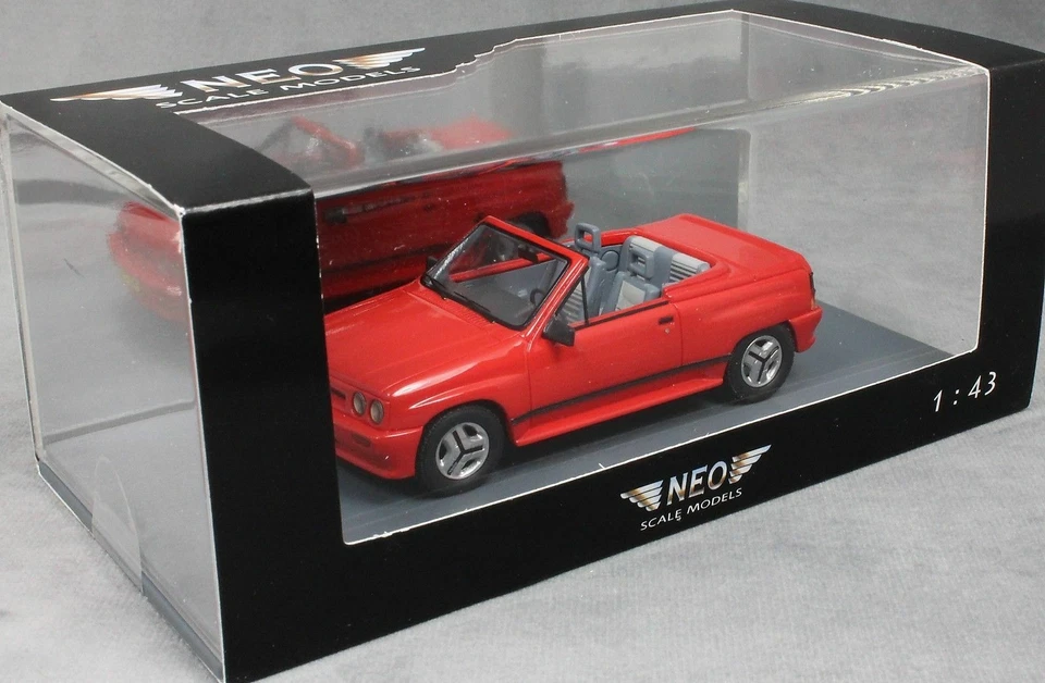 OPEL CORSA SPIDER I120 1985 RED NEO 45915 1/43 ROSSO ROT ROUGE CABRIOLET RESINE - Photo 3/3