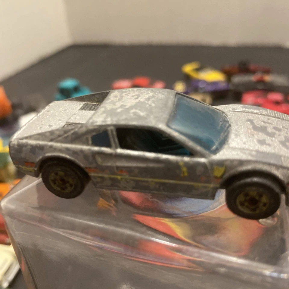 Hot Wheels Racebait Ferrari 308 Silver Mattel 1982 Hong Kong Loose Vintage A7 - Image 2 of 4