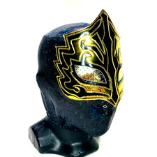 Mascara Sagrada Version 2 Semi Professional Wrestling Lucha Mask Mascara Black