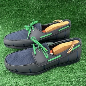 SWIMS Loafers Men\'s Size 11 Navy Lime Green Mesh Slip On Driving Shoes Comfort Amazon.com | SWIMS Mens Deluxe Loafers, Braided Lace Shoes  main image 4