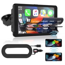 Pantalla Carplay Est reo Bluetooth Inal mbrico 7-pulgadas Para Autom vil Coche