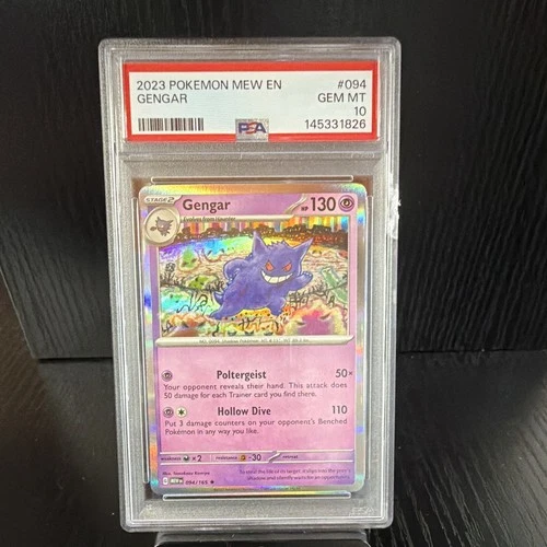 The Pokémon Company 2023 Gengar 094/165 SV 151 Holo PSA 10 English READ