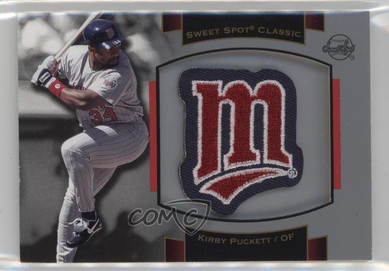 2003 Upper Deck Sweet Spot Classic Souvenir Logo Kirby Puckett Patch HOF g5i