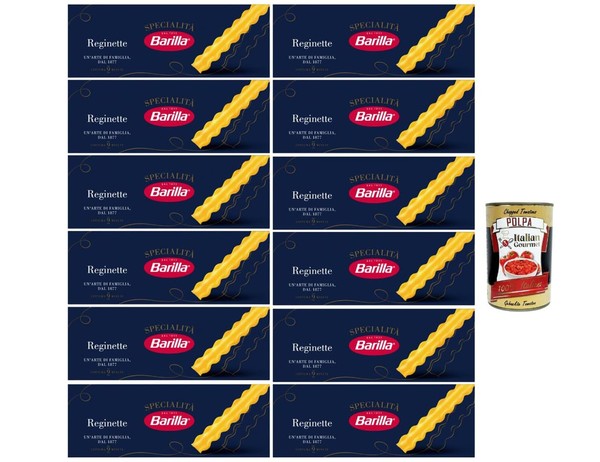 Barilla Reginette Specialità 12X500G Gewellte Bandnudeln Bronze +Polpa-image