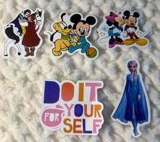 Assorted Disney Stickers 5 Sticker Lot