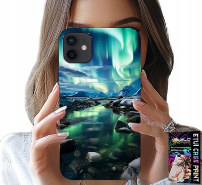 Hülle für iPhone 13 Mini - Alaska Aurora Bolters Stawik Hülle + Glas