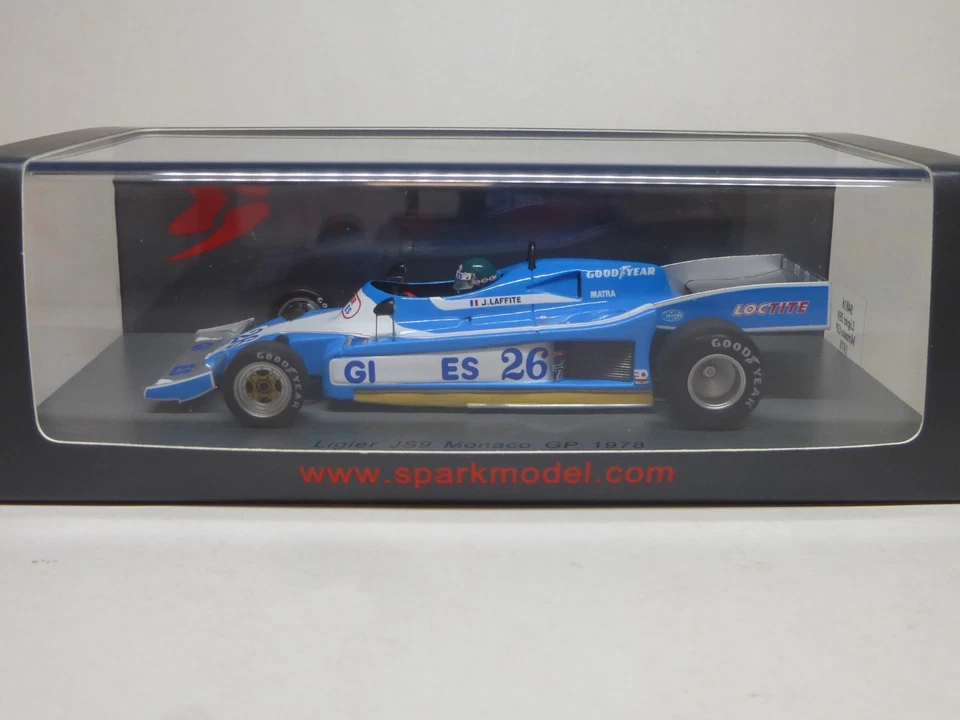 LIGIER JS9 Jacques Laffite Monaco GP 1978 SPARK Scale 1/43 - Bild 2 von 4
