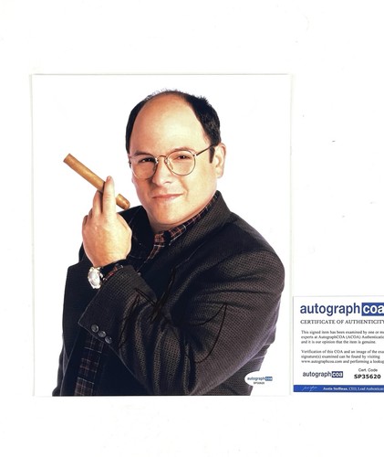 Jason Alexander Autographed Promo 8x10 Photo George Costanza Comedian Comedy COA