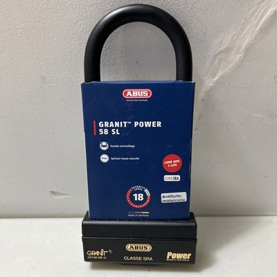 ABUS Granit Power 58/140HBIII230 U-Lock SL 18 9  230mm Black Bike Lock NEW