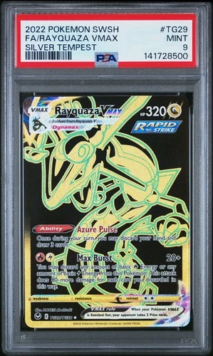 2022 Pokemon Rayquaza Vmax Silver Tempest TG29/TG30 PSA 9 MINT