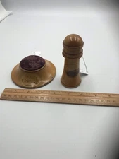 Two Mauchline Ware Sewing Items