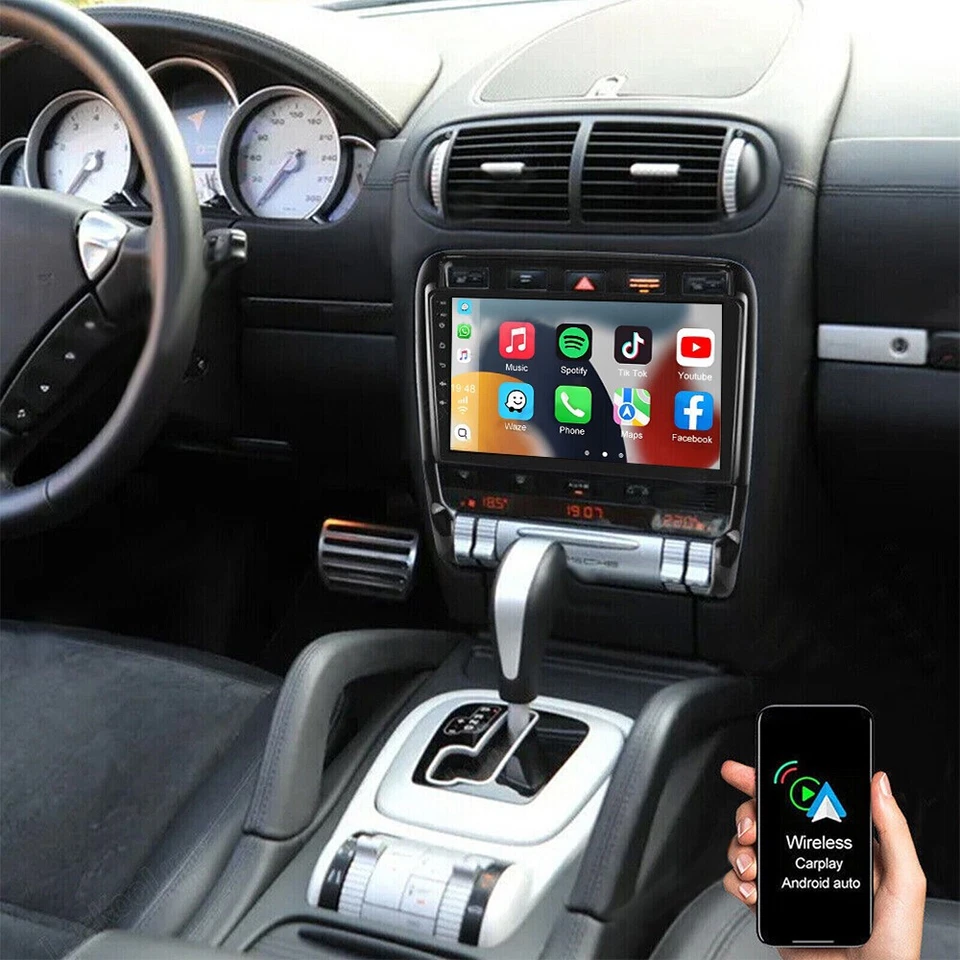 Carplay For 2002-2010 Porsche Cayenne Android 13 Car Stereo Radio Navi GPS WIFI Foto 4 de 4