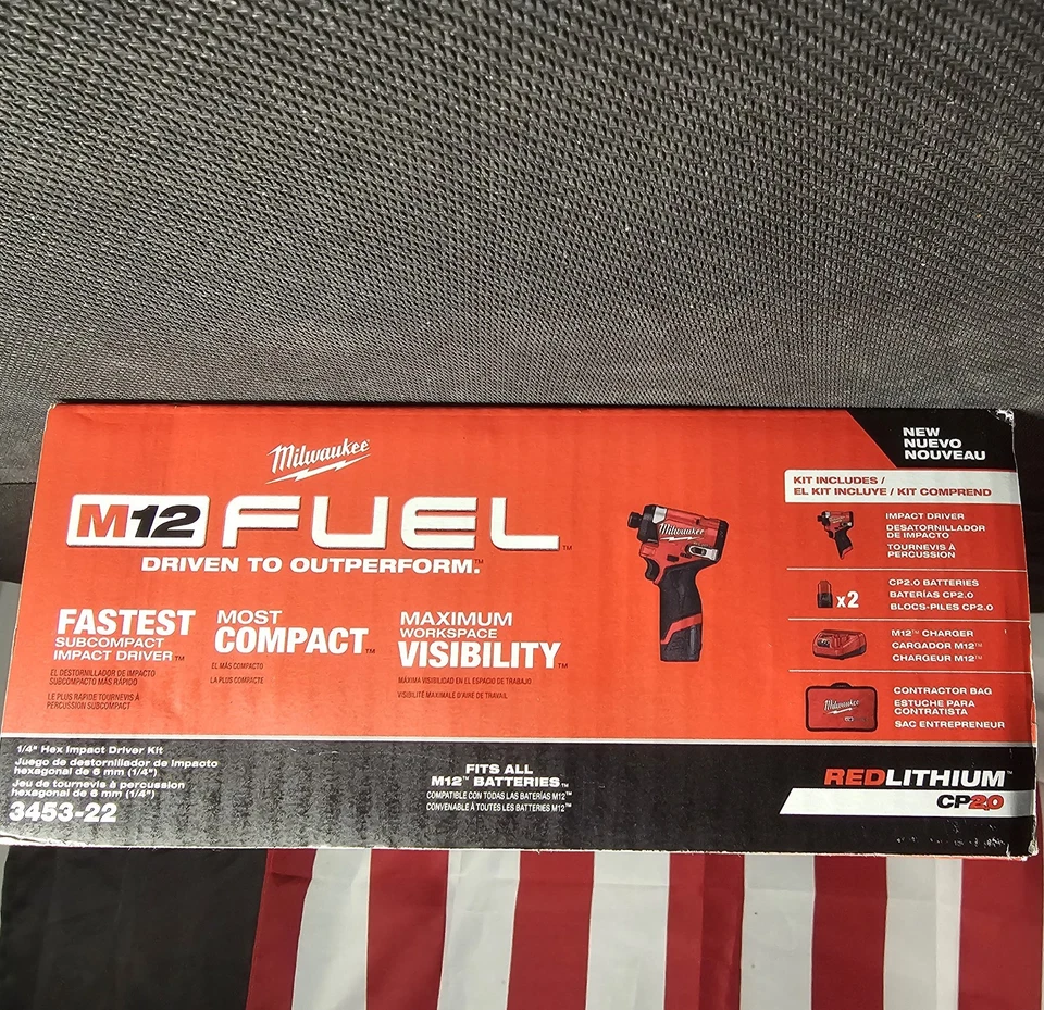 Milwaukee Electric - M12 Fuel 1/4 HEX Impact Driver Brand New In Box - Image 4 of 4