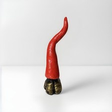 Corno Napoletano Circa 15 cm Portafortuna Artigianale da Appoggio o Appendere