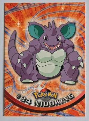 Topps Pokémon Nidoking TV Animation Edition #34 English Vintage