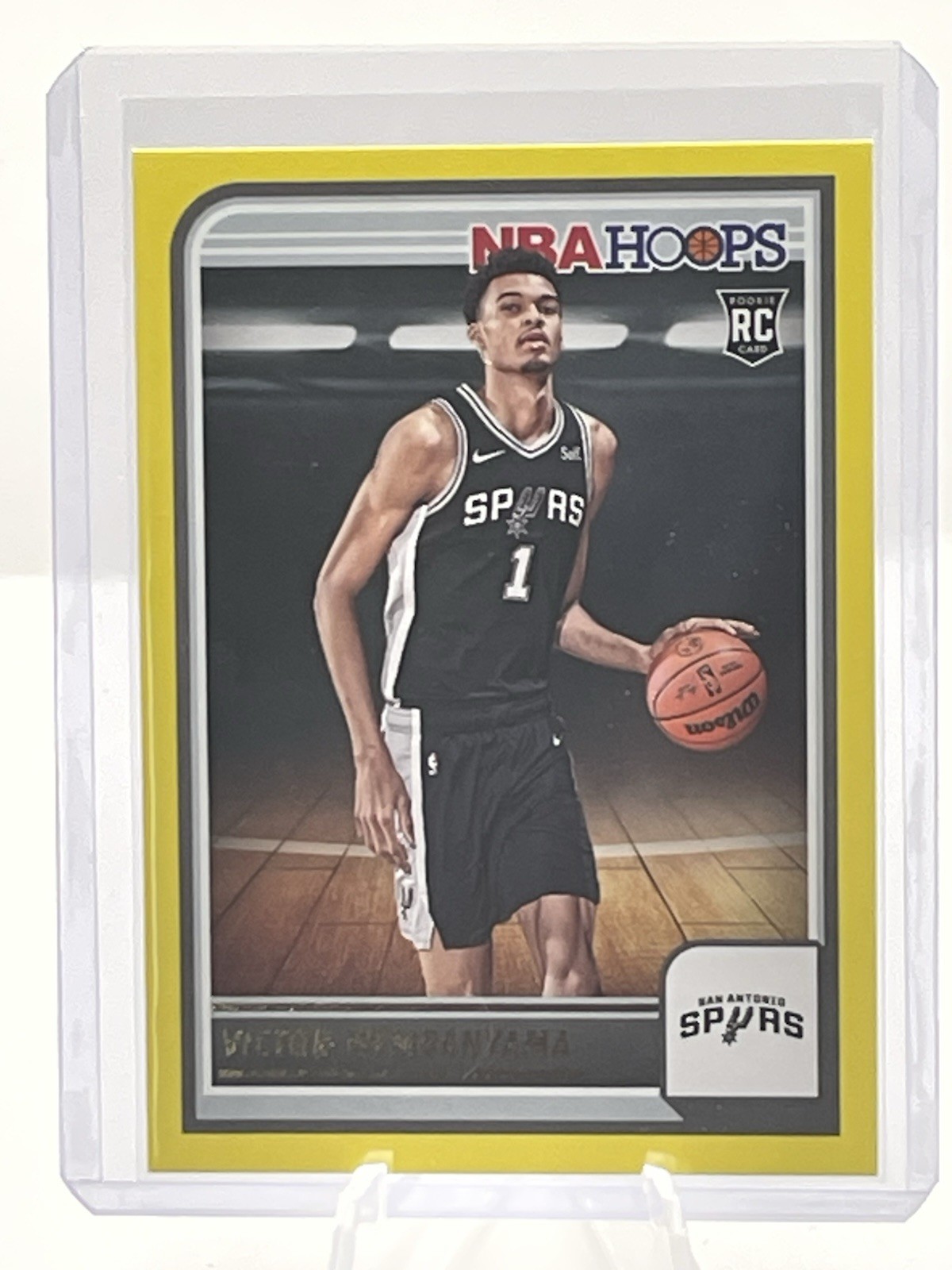 2023-24 Panini NBA Hoops - Rookies Yellow #277 Victor Wembanyama (RC)