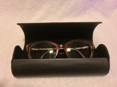 PRADA VPR130 Color ZXM 101 Burgundy Eyeglasses 54-17 [ ] 135