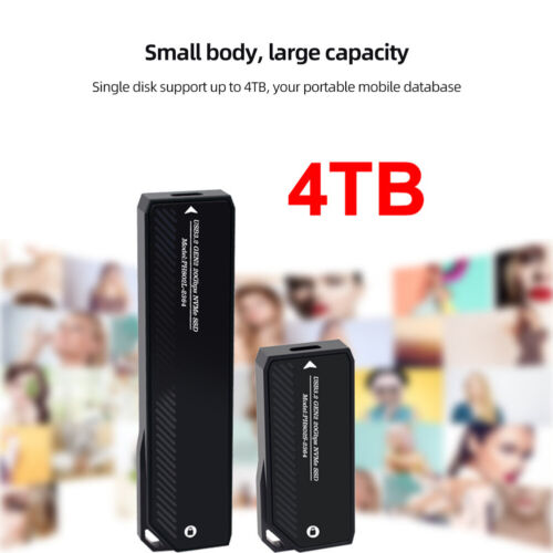 Adaptateurs Boîtier SSD M.2 vers Type-C USB A SSD Disk Box pour SSD 2280/2242/2260 - Photo 4/18