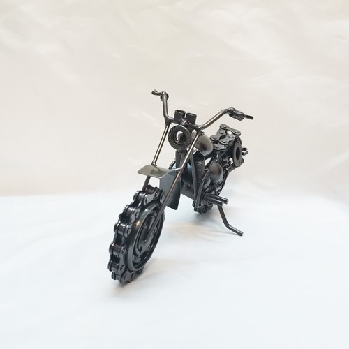 Collectible Motorbike Model Metal Dirt Bike Motorcycle Sculpture Home Bar Decor - Picture 10 of 24