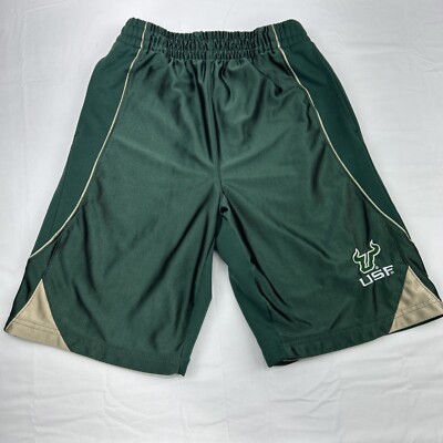 Vintage Pro Edge NCAA USF Bulls Athletic/Basketball Shorts Adult size S/P 