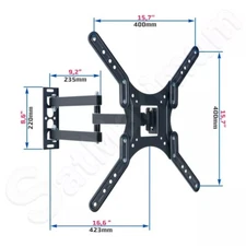 TV Wall Mount 23-55 inch Adjustable Full Motion Swivel Tilt VESA Bracket