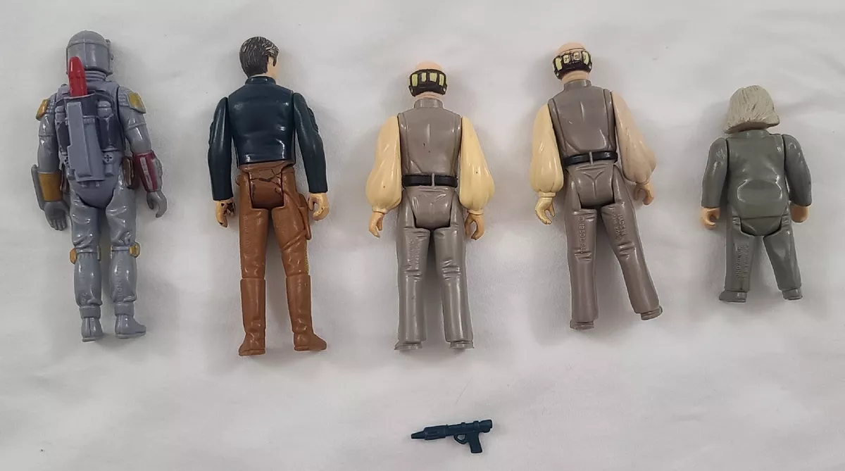 Vintage Kenner Star Wars Figure Bespin Lot Boba Fett Han 2xLobot