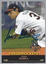Jason Gurka 2011 Choice Sportscards Frederick Keys #10 IP autograph signed card