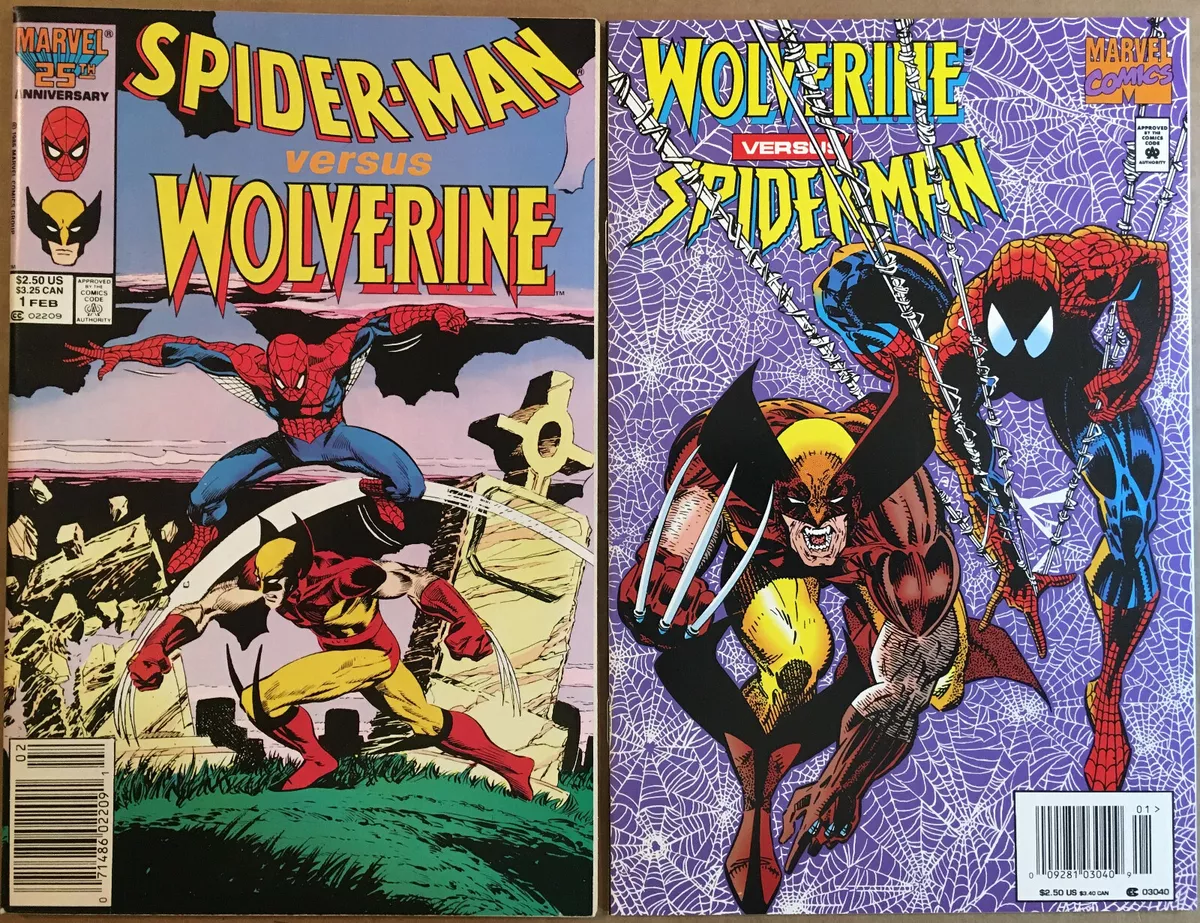 SPIDER-MAN VS WOLVERINEWOLVERINE VS SPIDER-MAN LOT OF 2 COPPER-AGE COMICS  | eBay