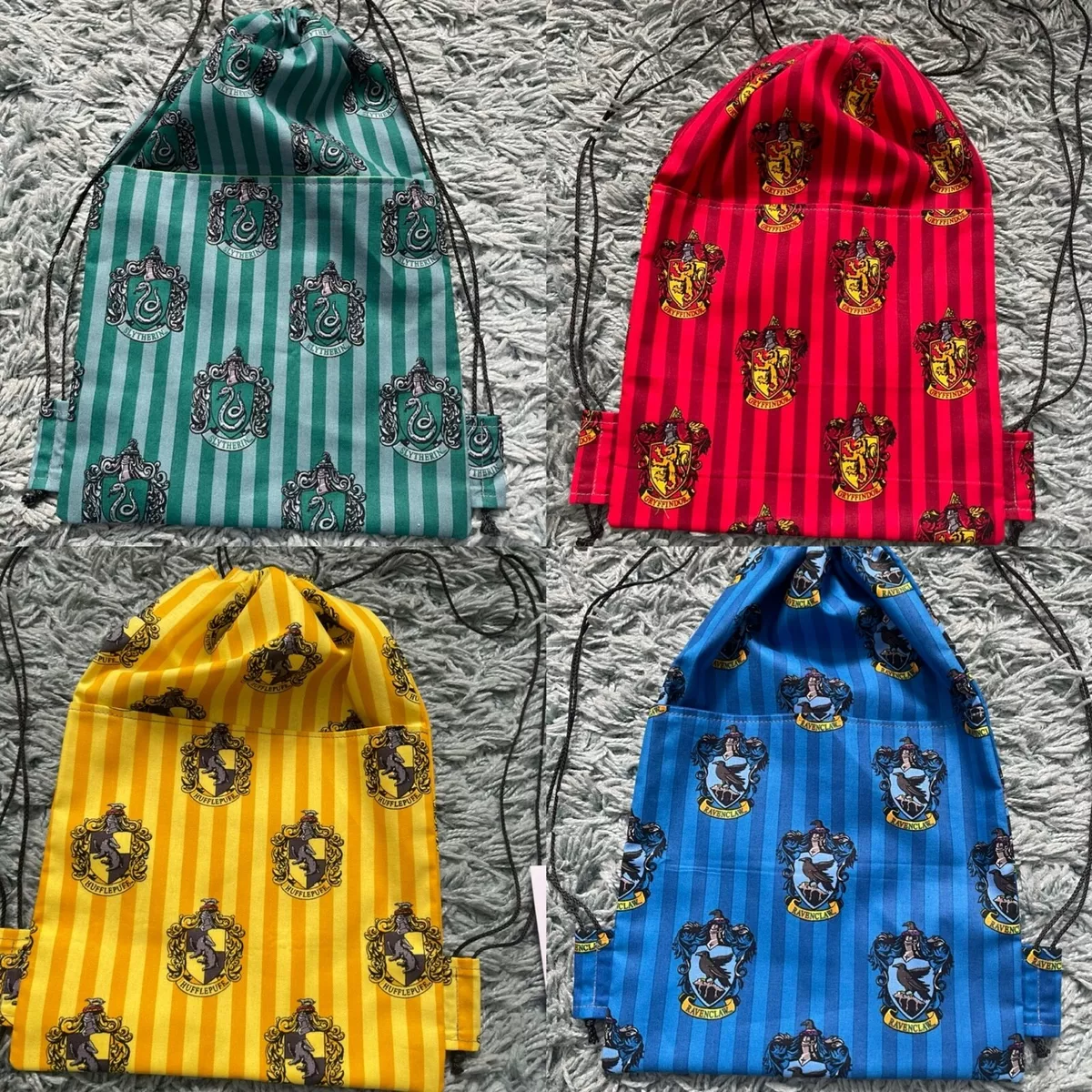100 cotton Harry Potter PE draw string school bag with pocket