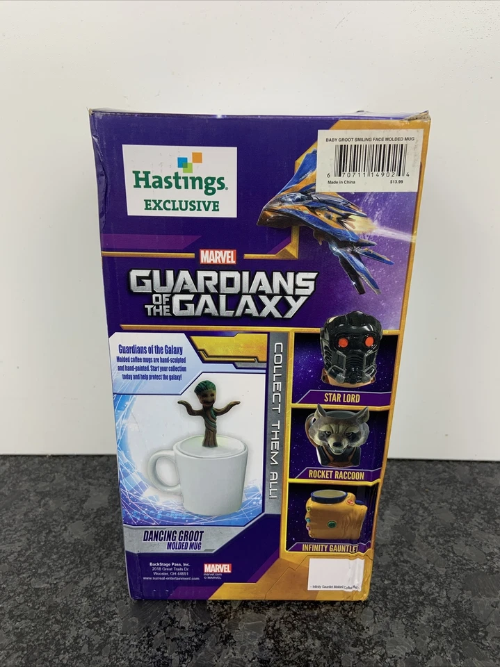 Guardians of the Galaxy Baby Smiling Dancing Groot Figural Molded Mug NEW - Image 2 of 4