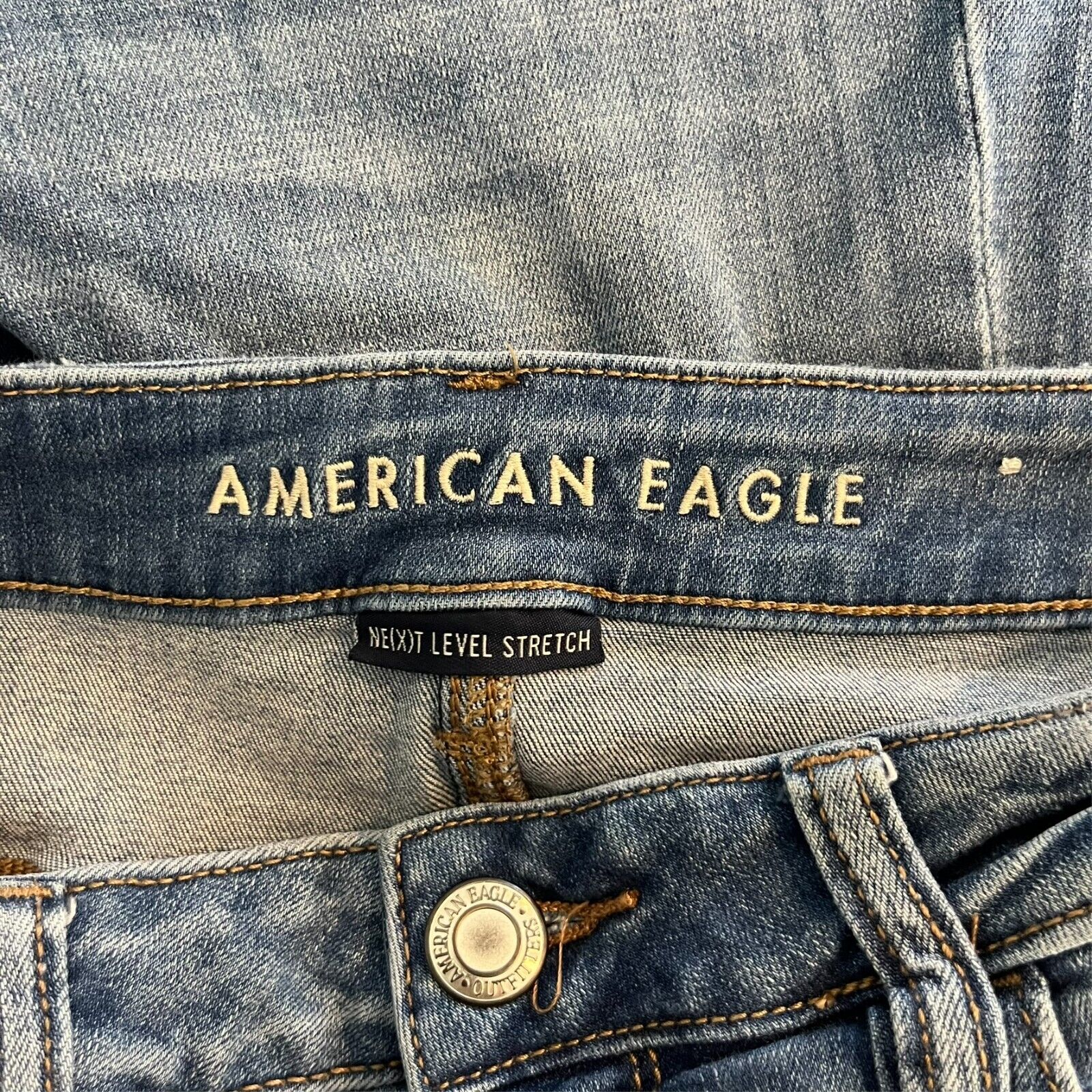 American Eagle Jeans Womens 12 Regular Blue Hi-Ri… - image 9