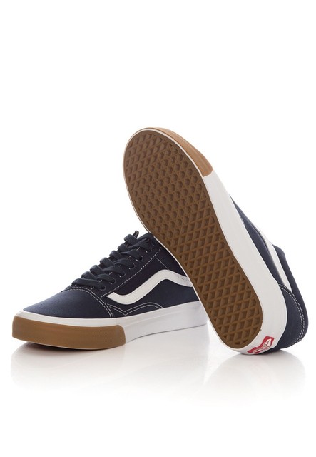 vans old skool gum bumper dress blue
