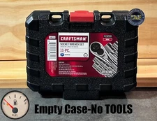 FREE SHIPPING !! NEW Craftsman 1/4 Drive Ratchet and Socket Case SAE EMPTY CASE