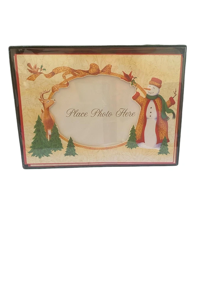Punch Studio Deer/Snowman Christmas Holiday Greeting Photo Cards - Set of 18 NIB - Image 2 of 4