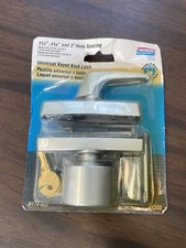 Universal Keyed Knob Latch N178-822 National 1-1/2", 1-3/4" and 3" Hole Spacing