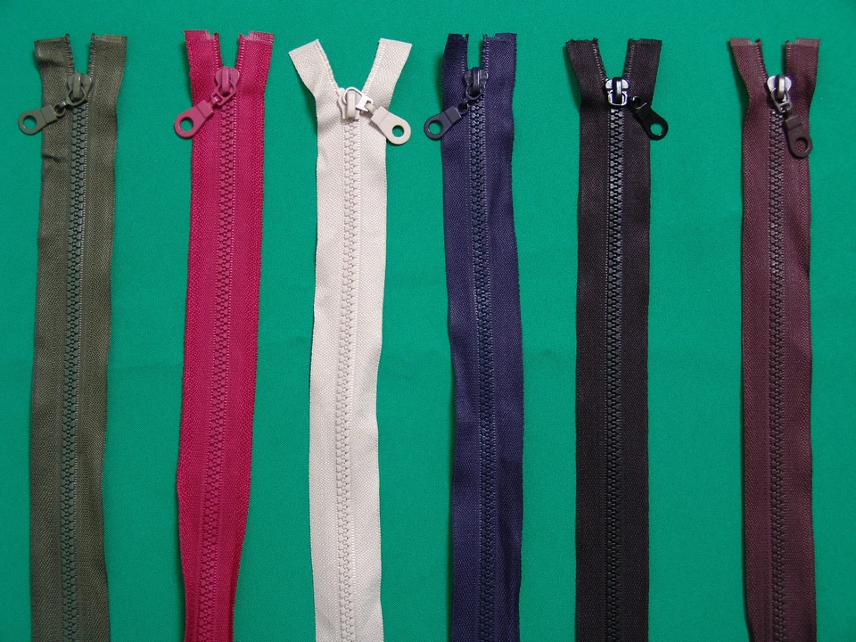 MARKENLOS Reißverschluss teilbar grobe Zahnung 60 cm lang Neu
