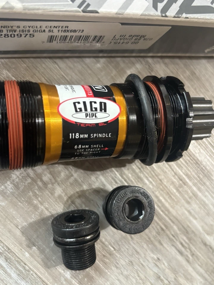 TruVativ Giga Pipe SL Cartridge Bearing ISIS 68/73x118mm BSA Bottom Bracket NEW - Image 2 of 2