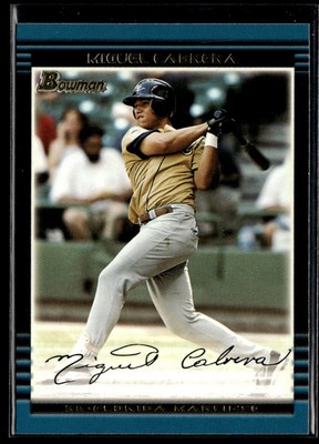 2002 Bowman Miguel Cabrera Florida Marlins #BDP156