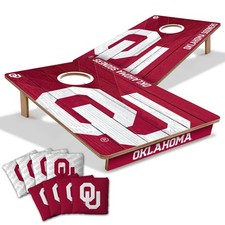 2x3 Tailgate Cornhole Boards Oklahoma Sooners UV Printed Foldable Legs