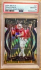 2024 Panini Select Concourse Drake Maye #27 Black & Gold Shock Prizm RC PSA 10