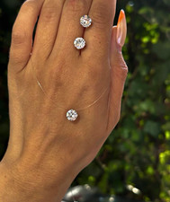Round swarovski crystals Stud Earrings 7mm size