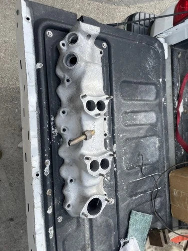 Edmunds 1949-1953 Ford Mercury Flathead 2x2 Aluminum Intake Manifold Hot Rod