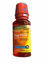 GoodSense Acetaminophen Daytime Cold & Flu Relief Liquid SEALED 8oz 07/2026