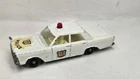 Vintage Matchbox Ford Galaxie Police Car No 55 Lesney England Diecast 1/64 White
