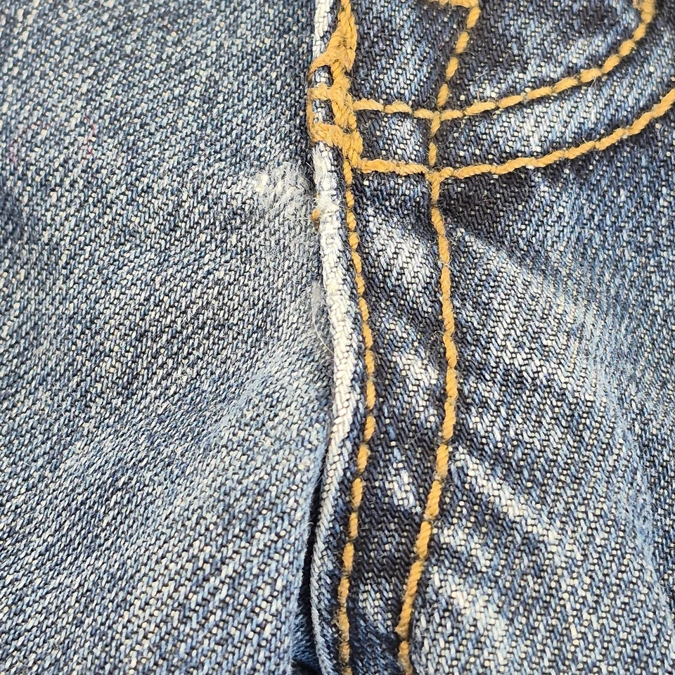 Jeans LAMBRETTA W34 L31 azul para hombre 100 % algodón denim recto vintage - Imagen 3 de 4